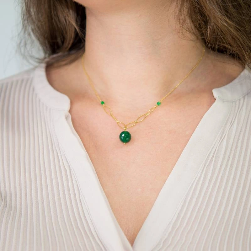 Πανέμορφο γυναικείο κολιέ από επιχρυσωμένο ασήμι 925