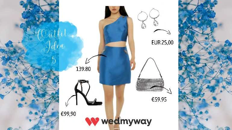 Καλεσμένη σε γάμο outfit μπλε