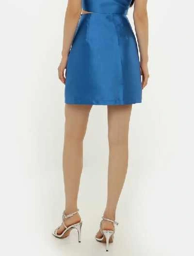 Ψηλόμεσο φούστα σε σατινέ όψη με τονισμένες ραφές κατά μήκος