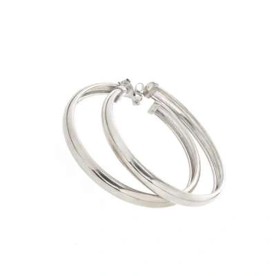 Σκουλαρίκια κρίκοι ασημένια για γάμο