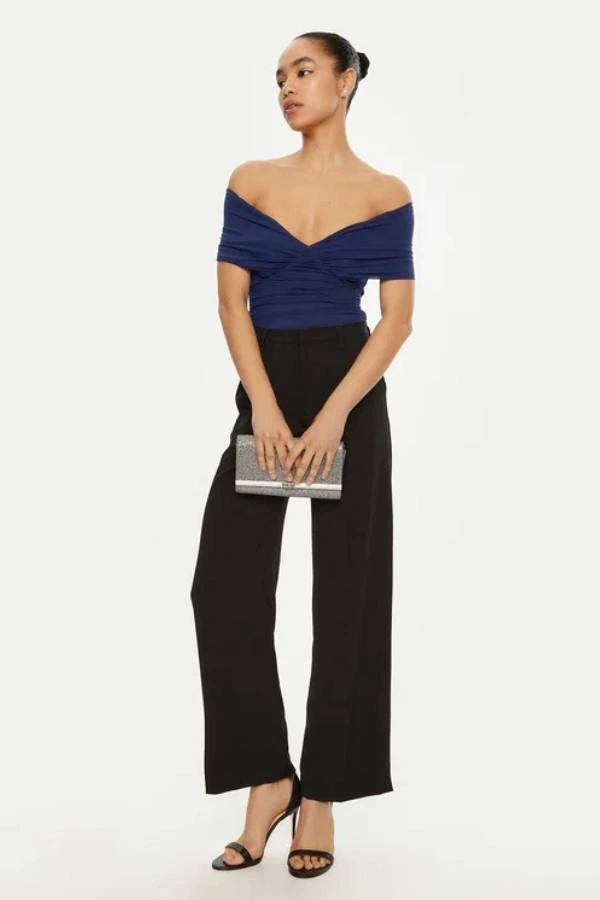 Κορμάκι Bardot σε σκούρο μπλε