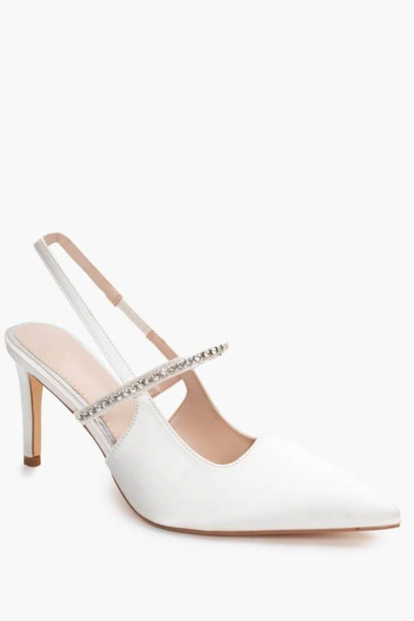 Νυφικές Γόβες με Διακοσμητικό Λουράκι Από Strass