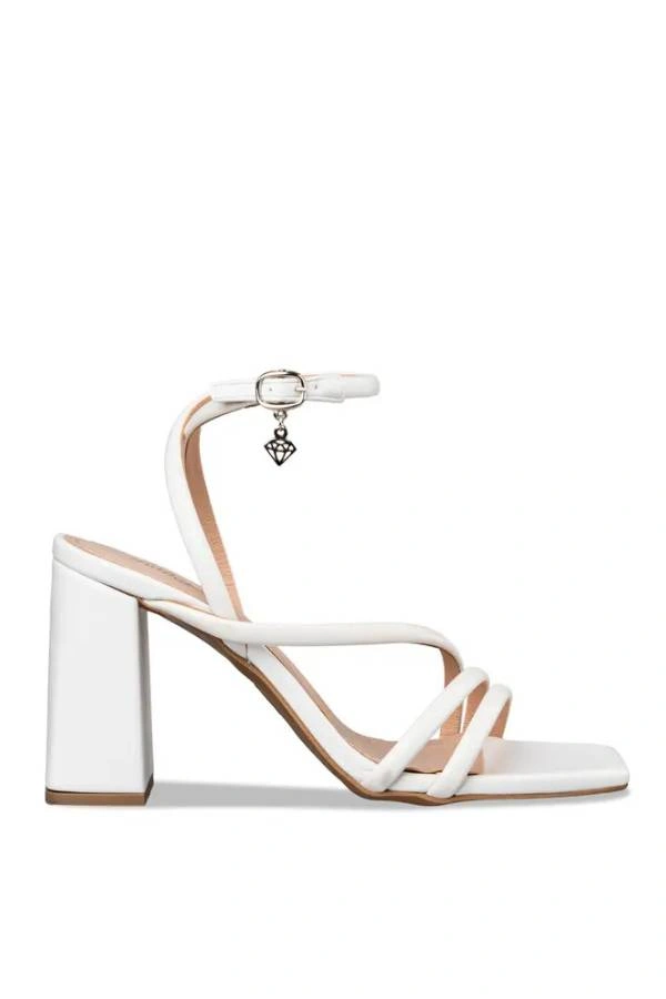 Άνετα Νυφικά πέδιλα με χοντρό τακούνι Mairiboo for Envie