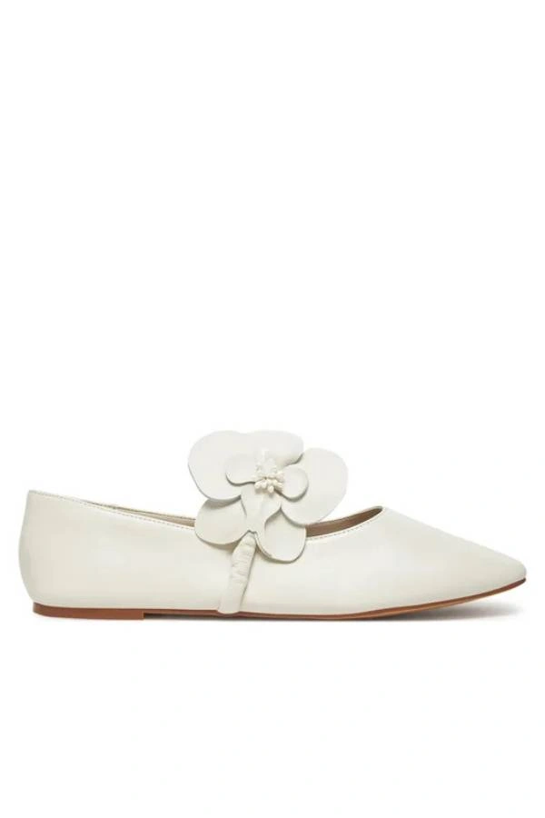 Νυφικές Μπαλαρίνες Aldo Floralina Slip on Λευκό