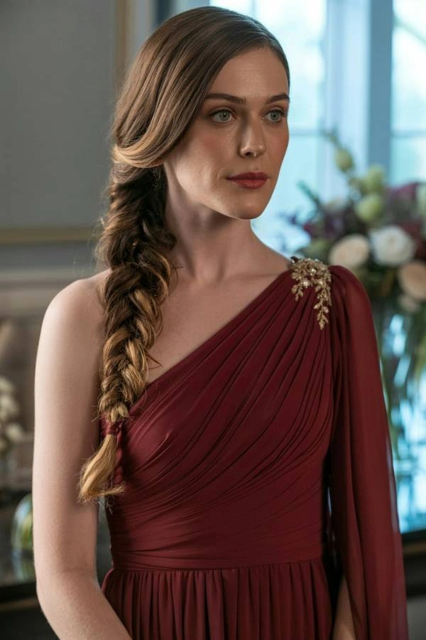 Ρομαντικό και αριστοκρατικό χτένισμα, ιδανικό για γάμο: Πλαϊνή fishtail πλεξούδα.