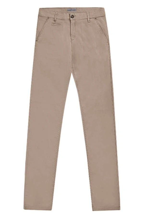 Prince Oliver Παντελόνι Chinos Μπεζ Slim Fit