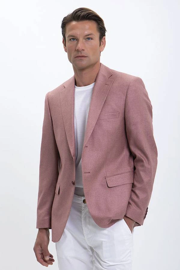 HD x Vardas Σακάκι Slim Fit σε Σάπιο Μήλο