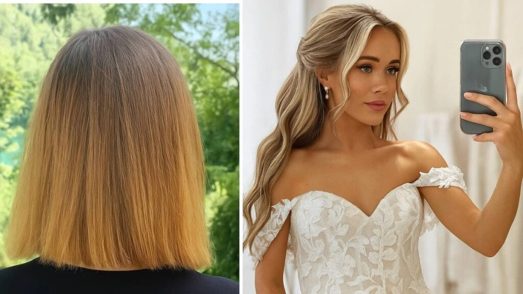 Σύγκριση Pinterest vs Reality σε νυφικό χτένισμα – πριν και μετά, πραγματικό μαλλί και έμπνευση από pinterest