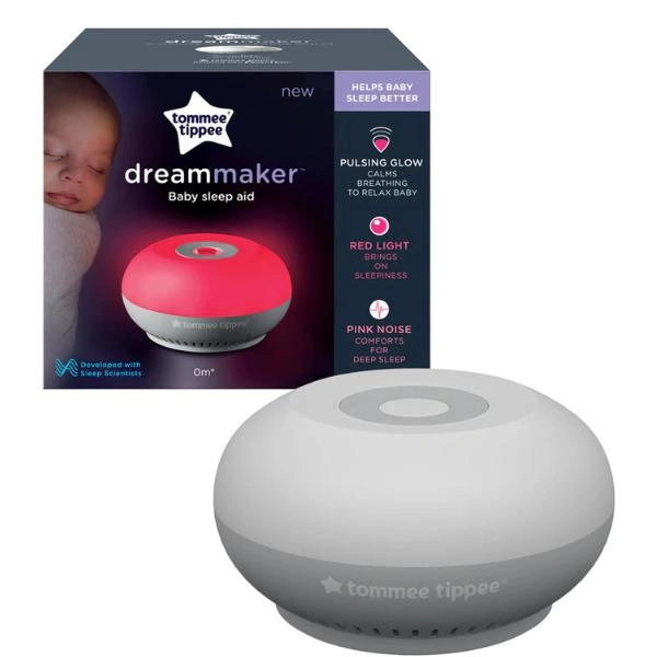 Έξυπνη συσκευή ύπνου με ροζ ήχο, κόκκινο φως χαμηλής διέγερσης και παλλόμενη φωτεινότητα για ήρεμες, βαθιές αναπνοές