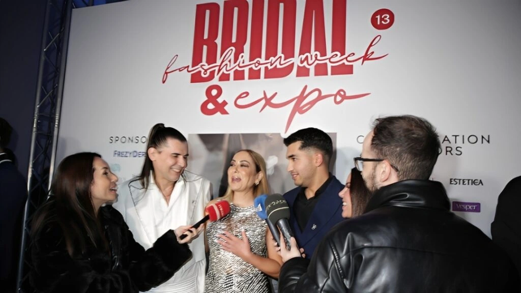 Στιγμιότυπο από συνεντεύξεις στο Bridal Expo – Bridal Fashion Week 2025 στο Ζάππειο Μέγαρο, Αθήνα