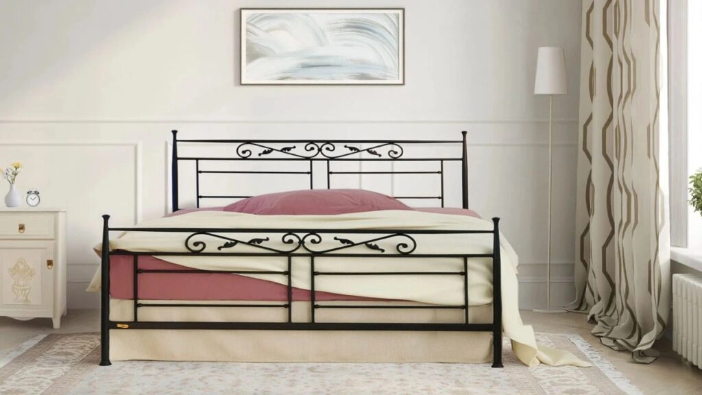 Διπλό κρεβάτι μεταλλικό VERONA Classic volcano.gr