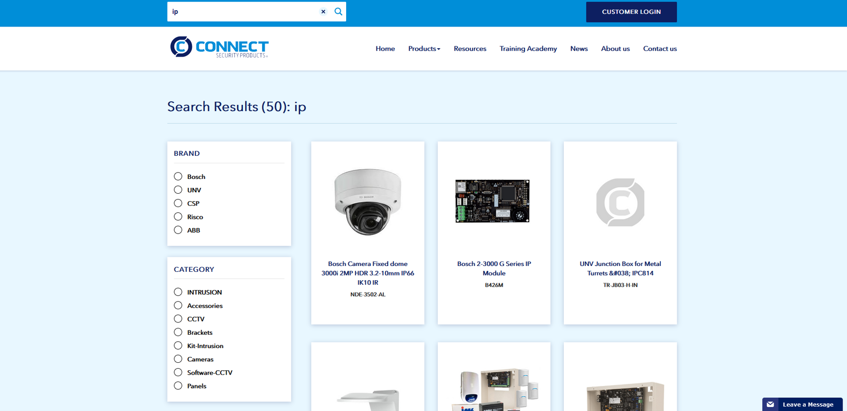 Connect Security Products — WordPress Search Function Fix for a Large Security Product Catalogue