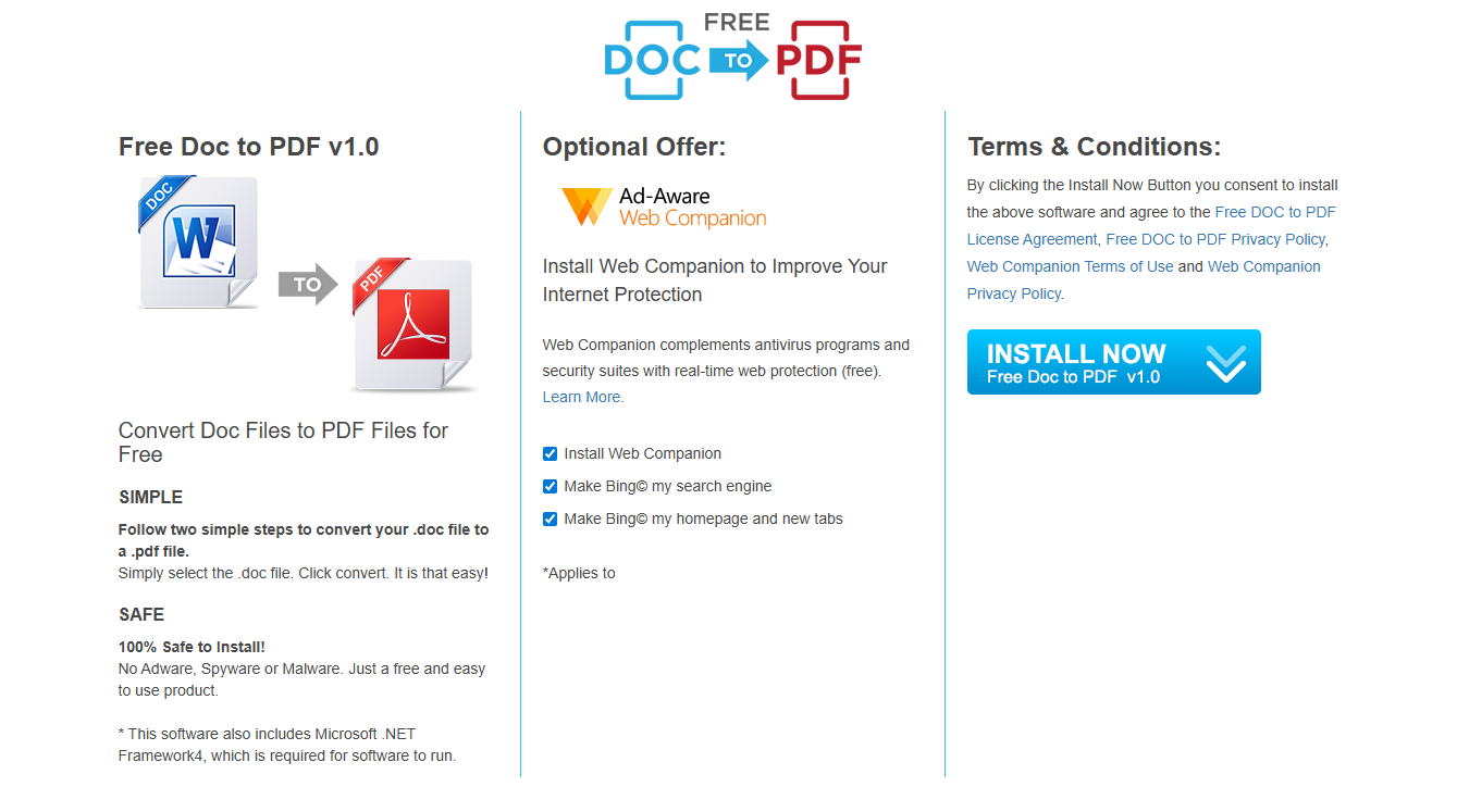Free Doc to PDF — Custom PHP Development for an Online Document Conversion Platform