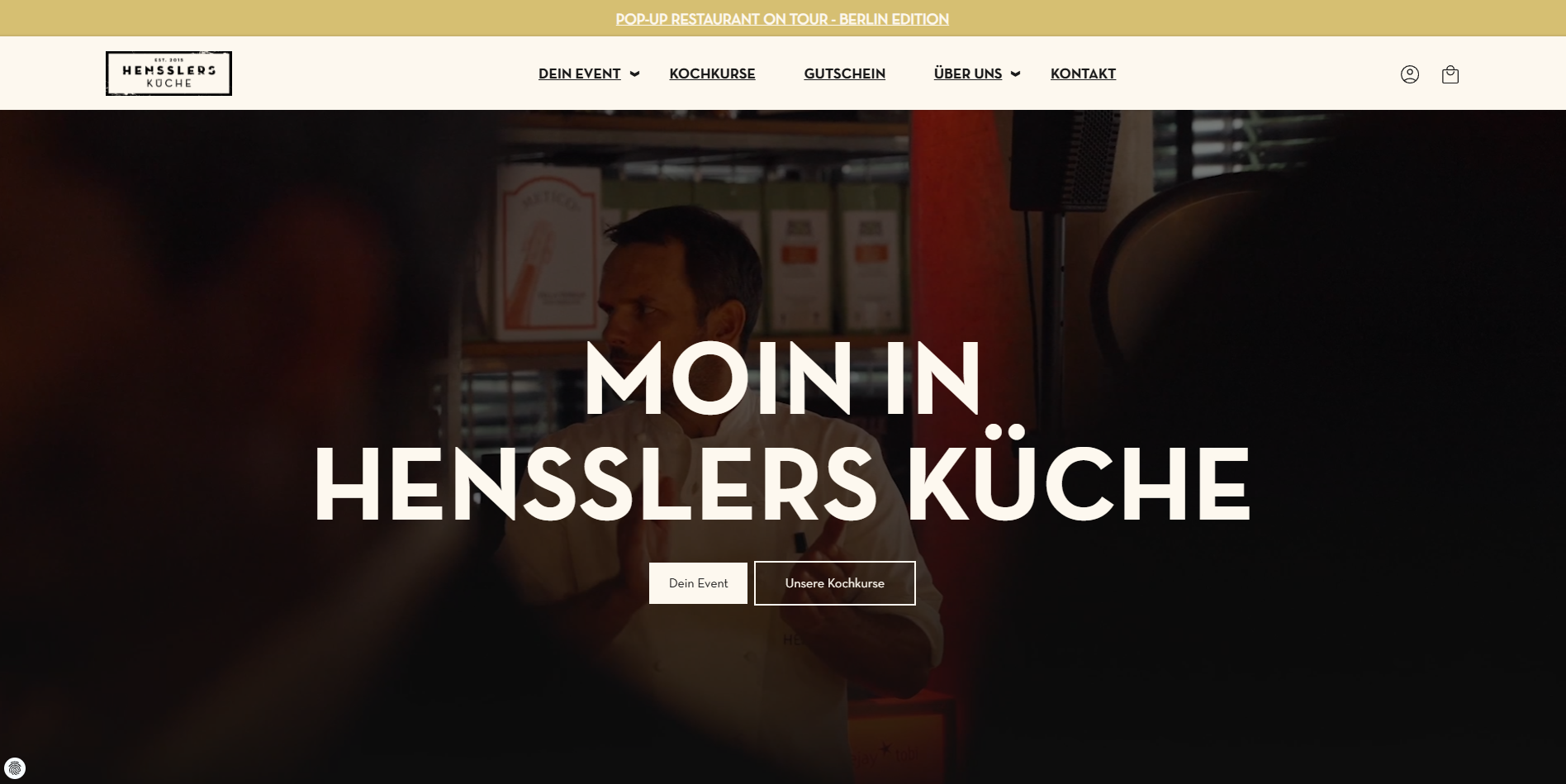 Hensslers Küche — Ongoing WordPress Maintenance, Custom Development & Ticketing Experience for a Premium Culinary Events Platform