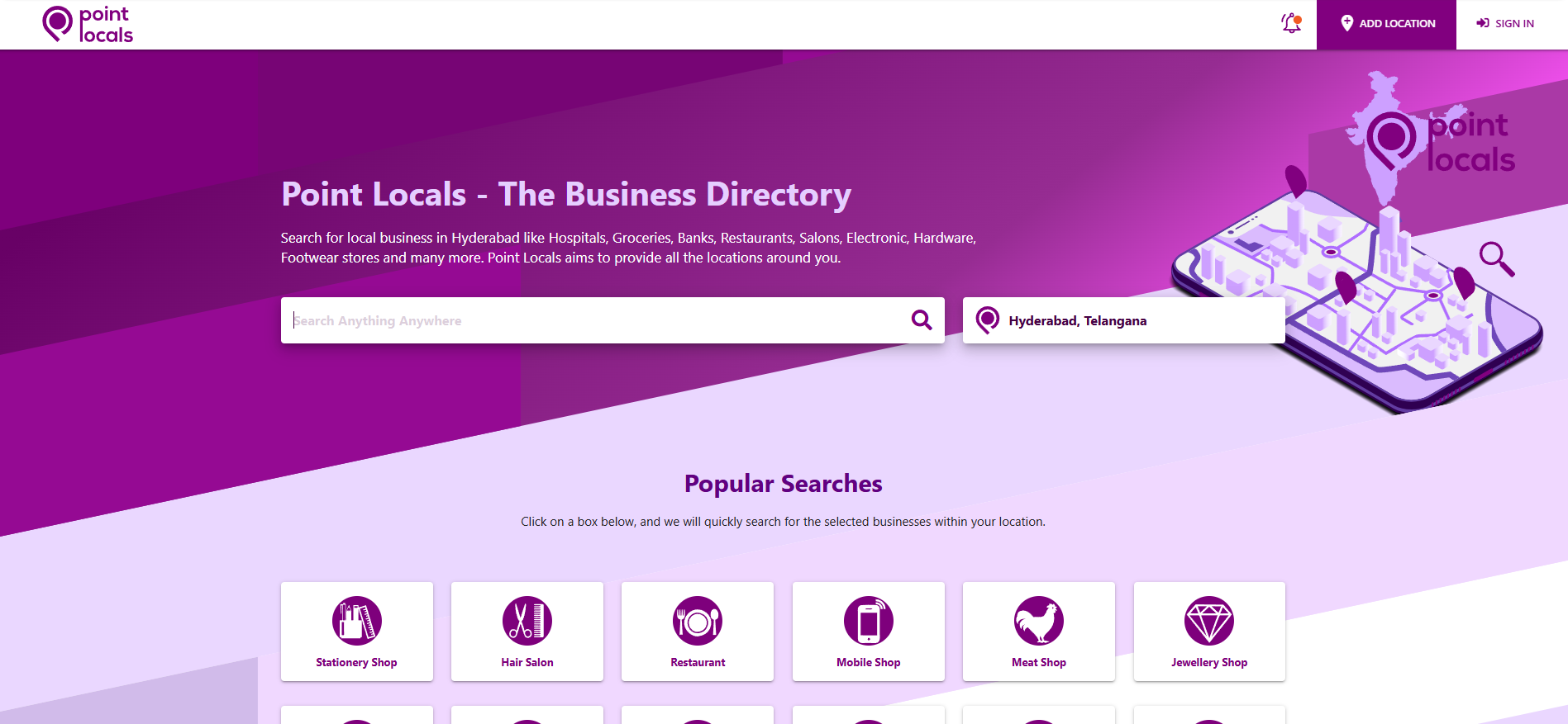 Pointlocals — Full-Stack Symfony Development for a Local Business Discovery Platform