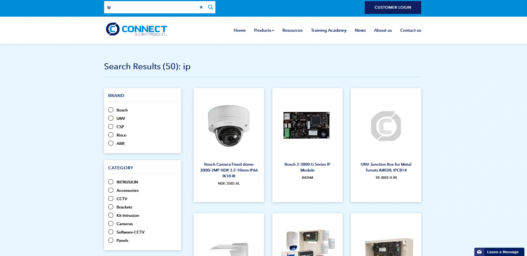 Connect Security Products — WordPress Search Function Fix for a Large Security Product Catalogue