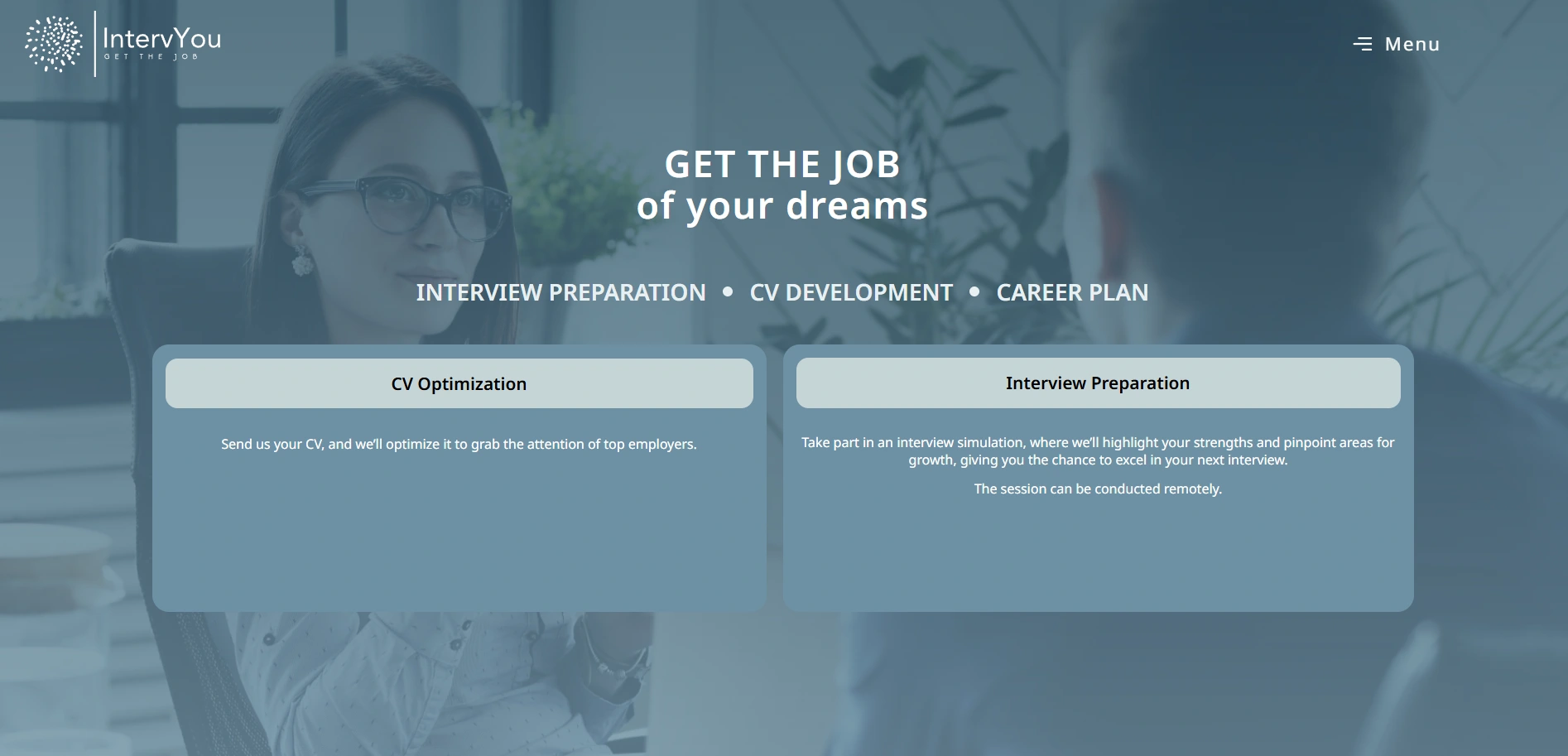 IntervYou — Full-Stack Elementor Development & WordPress Optimization for a Career Services Platform