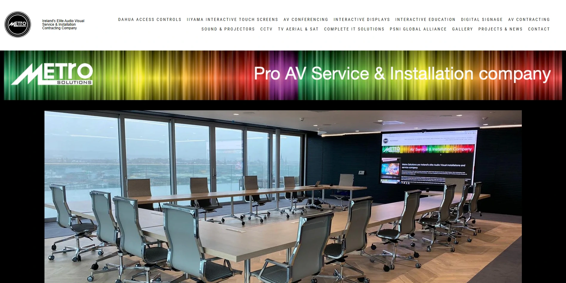 Metro Solutions — Full Website Build for an Audio-Visual, IT & Security Solutions Company