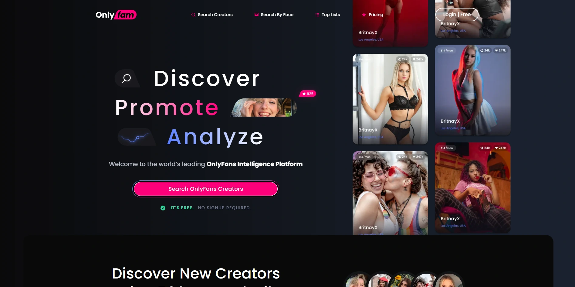 OnlyFam — Full-Stack Development for an Adult Creator Discovery Platform