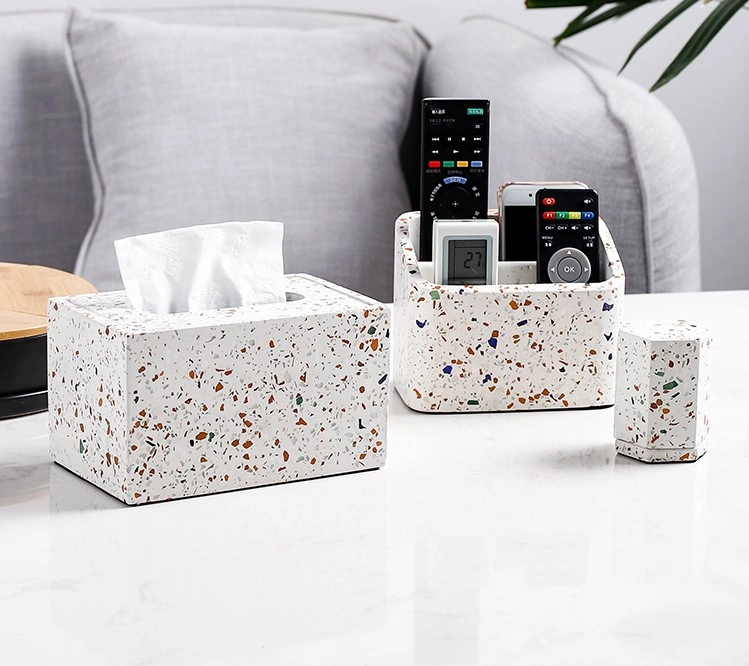 Tesio Box Terrazzo Tissue Box | The Other Aesthetic