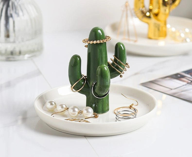 cactus jewelry holder Cactus Ring Holder – Ethereal Creations main image 0