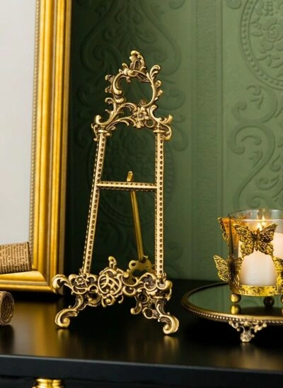 Brass Multipurpose Stand with Baroque Details