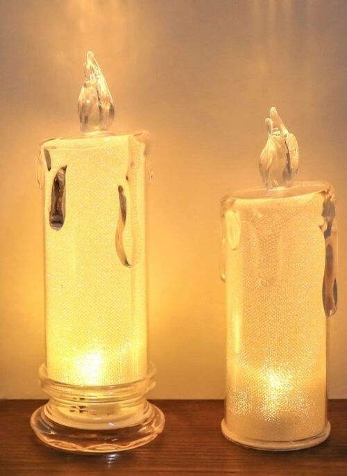 Clear Candle Lamp