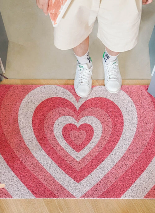 Heart Pattern Door Mat