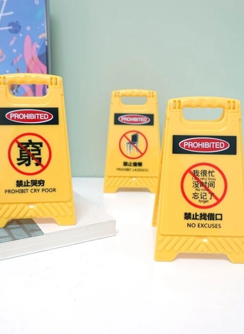 Mini Foldable “Prohibited” Sign Mirror