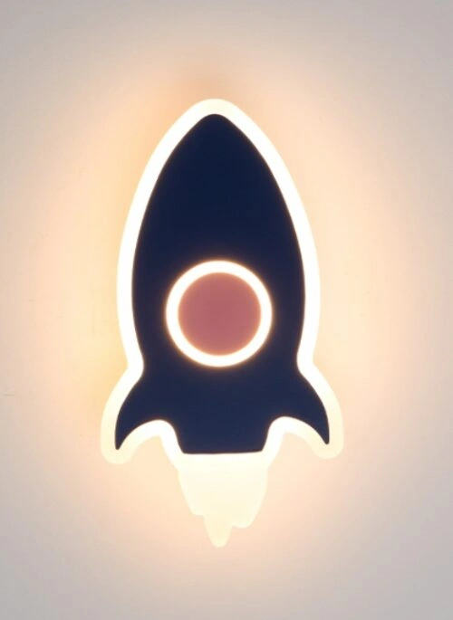 Rocket-Shaped Wall Lamp