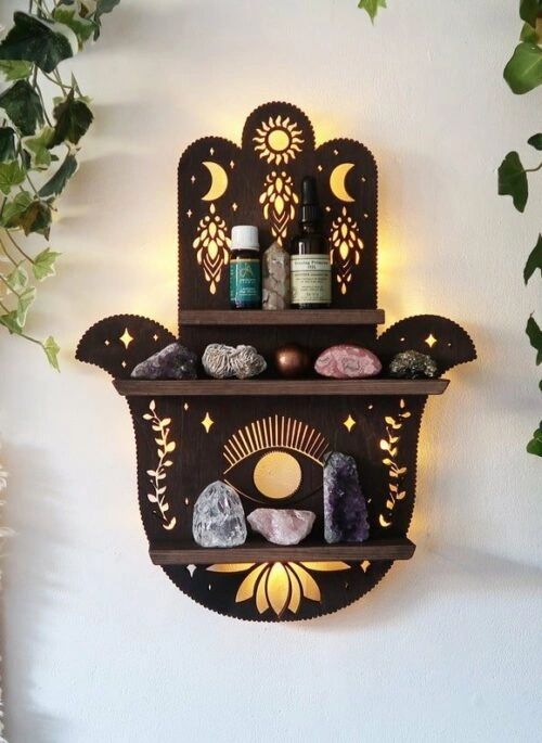 Hamsa Hand Shelf