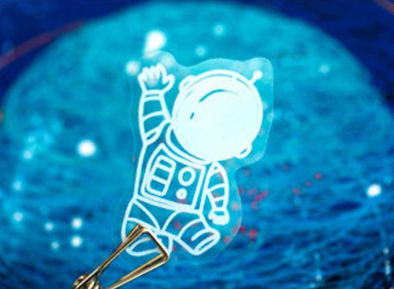 White Outer Space Stickers