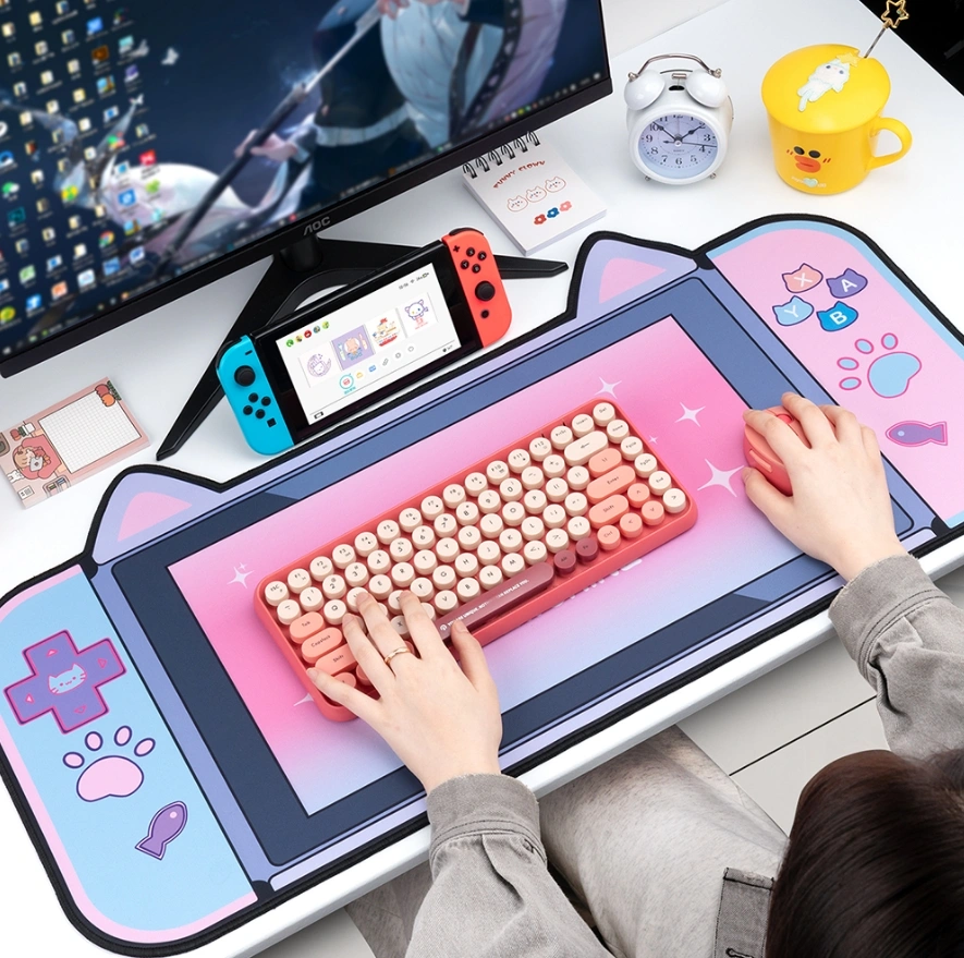 Game Controller-Shaped Mouse Pad
