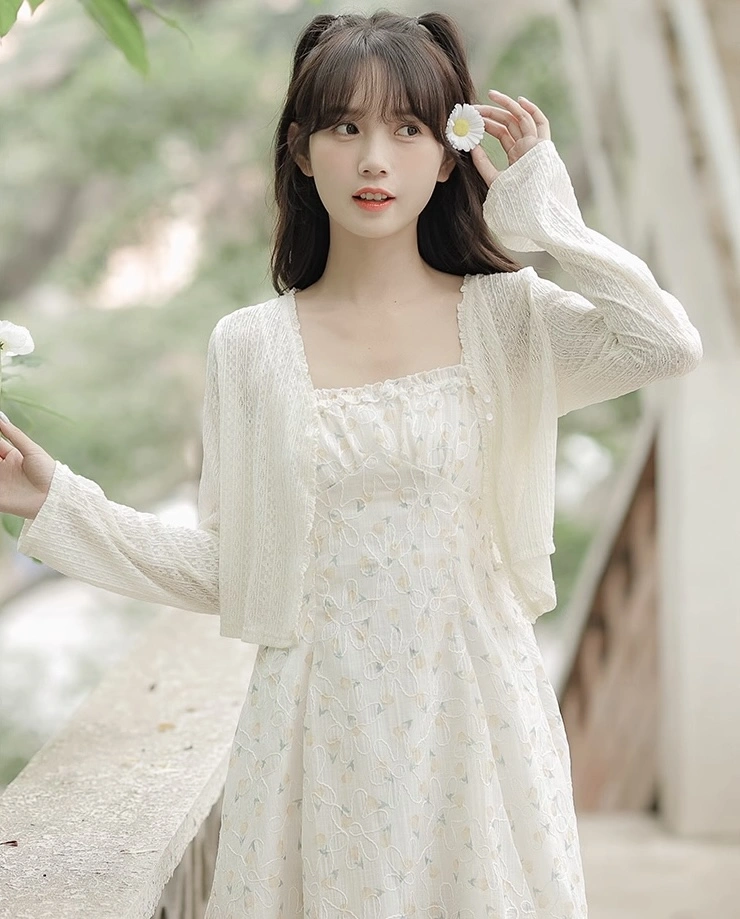 Apricot Light Lace Cardigan M Apricot Light Lace Cardigan M