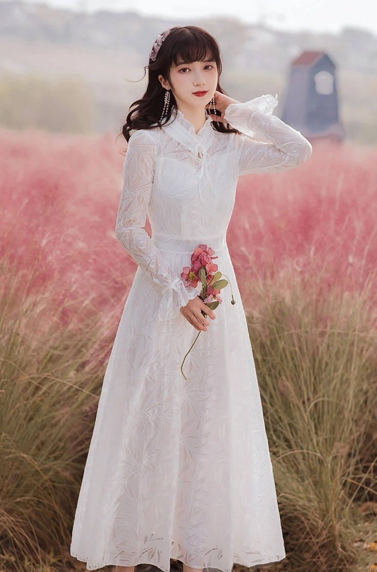 Ruffled Lace Dress