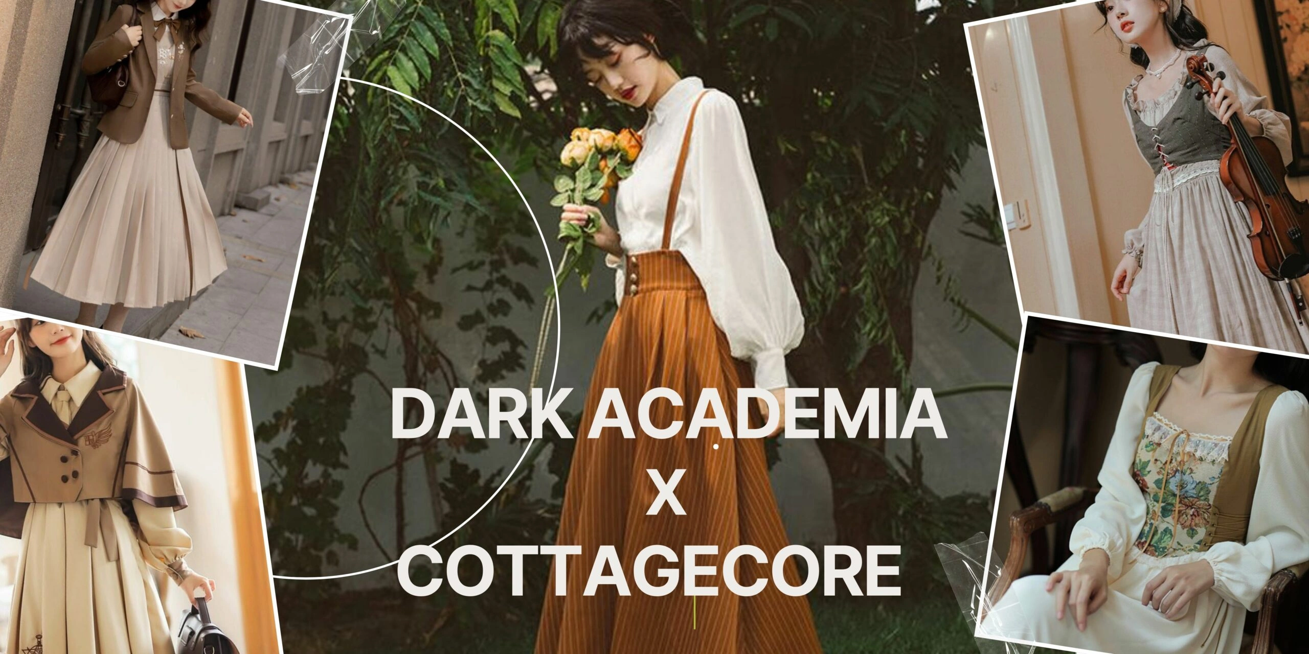 How to mix Cottagecore fashion with Dark Academia clothes | The Other  Aesthetic