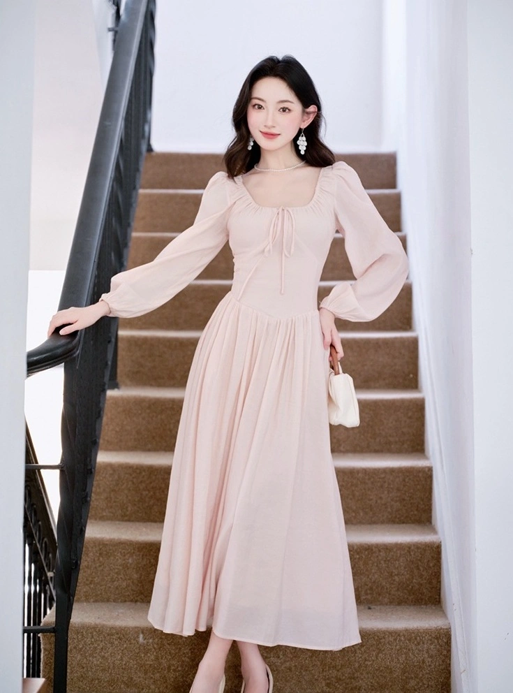 chinese dress ladies Ava Presley 38332 Size 2 Pink Long Sleeve Velvet Sequin Shimmer A Line Ballgown Prom Dress Pageant Gown