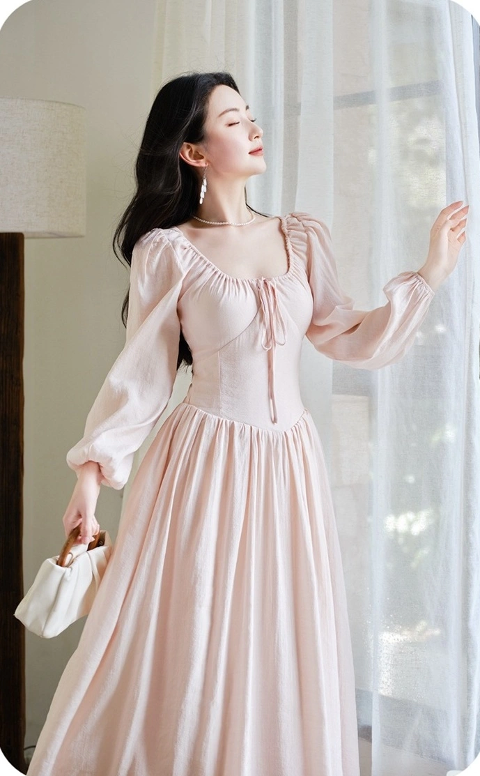 strapless open back dress Petite Pink Beaded Square Neck Cape Sleeve Gown main image 0